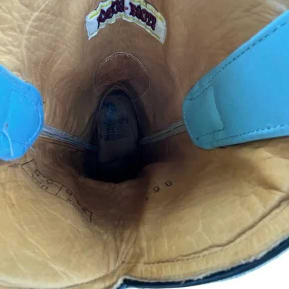 Rogers Turquoise Croc-Embossed Cowboy Boots - Picture 8 of 16